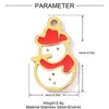 Perro Lindo Muñeco de Nieve DIY Colgante de Acero Inoxidable Femenino Árbol de Navidad Meteoro Arcoíris Collar Joyería de Acero de Titanio Colgante
