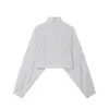 Novedades Verano 2026 Moda Callejera Femenina Europea y Americana Chaqueta Ligera de Manga Larga con Cuello Alto W040 260566