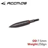 Arco y flecha tiro con arco viento roto pez negro flecha trueno 6.2 mm diámetro interior rosca reemplazable tiro preciso partido contrapeso flecha