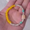 Pulsera de Círculo Sencillo de 6 mm de Mini Xingyue Bodhi Natural Mixto y Combinado con Cristal Shoushan Wen Play para Mujer Venta Caliente en el Templo