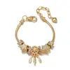 Pulsera Casual DIY para Mujeres Cuentas de Estrella Colgante Atrapasueños Cierre de Pinza de Langosta