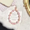 Pingente para Celular Raiz de Bodhi Fulu Rosa Sakura para Meninas, Alça de Pulso, Atrai Riqueza, Anti-Perda, Anti-Queda, Cordão para Capa de Celular Venda por Atacado