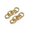 Chaveiro de Corrente de Ferro com Quatro Seções Corrente de Cauda Corrente de Extensão Galvanizada Artesanal DIY Argola de Ferro Chaveiro Acessórios de Joia Atacado