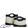 Bolsa pequena estilo Chanel 31, bolsa feminina com padrão de losangos, 24c, couro bovino genuíno, pele de ovelha encerada, mini bolsa nano, bolsa caviar