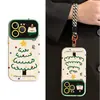 Capa de Celular para Apple 17Pro Árvore de Natal de Cachorro Adequada para 16 Janelas Grandes 15 Fosca 14 Anti-Queda 12/11 Capa Macia X