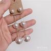 Pérolas de Imitação Coreanas Moda Dongdaemun Elegantes Brincos Longos Pendentes nas Costas Tesouro Grande Brincos Populares para Mulheres Exquisitos