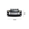 Pinza para el Cabello DIY 3.2cm 9 Dientes Tipo Gota de Agua Pinza para Extensiones de Cabello Pinza BB Invisible Pinza Decorativa para Mascotas Bebé Venta al por Mayor