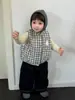 Ropa de Otoño e Invierno para Bebé 2026 Ropa Nueva de Invierno Ropa Infantil Niñas Ropa de Algodón Conjunto de Chaqueta y Jeans con Felpa