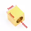 Contas Quadradas Polidas com Furo Passante Contas para Joias de Aço Inoxidável Contas Soltas Colar Pulseira Materiais para DIY Acessórios Cordão Contas Espaçadoras