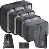 Conjunto de Bolsas de Armazenamento para Viagem Transfronteiriça com Sete ou Oito Peças, Bolsa de Armazenamento para Viagem de Negócios, Bolsa de Armazenamento de Grande Capacidade, Conjunto de Armazenamento à Prova d'Água