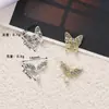 Caja de Accesorios para Uñas de Aleación Cola de Pez Mariposa Diamante Incrustado Perla Pegatinas para Uñas Decoración DIY para Uñas al por Mayor