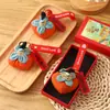 Bolsita Aromática del Festival del Bote del Dragón, Regalo Inspirador para Exámenes de Ingreso a Secundaria y Universidad, Colgante de la Suerte con Forma de Caqui, Bolsita Repelente de Mosquitos, Regalo Portátil