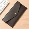Nueva Cartera Larga Fina para Mujer Bolso de Mano Simple y de Moda Gran Capacidad Bolsa para Tarjetas de Cuero Suave Bolsa para Teléfono Móvil Cartera