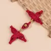 Hebilla de Cheongsam Hilo Dorado Hoja de Trébol Hebilla de Tela Hecha a Mano Hebilla de Hoja de Arce Nueva Chinoiserie Estilo Nacional Botón Dinastía Han Traje Tang Accesorios Decorativos