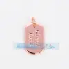 M18 L26 K07 Accesorios para joyería DIY colgante de cobre puro colgante pequeño luna triángulo corazón de melocotón redondo marca