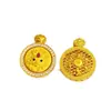 Tienda de Oro Mismo Estilo Brújula de Ocho Tesoros Giratoria Colgante Dorado de Arena Antigua Incrustado con Diamante Cadena para Suéter Colgante Color Duradero Diseño Hueco