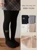 Leggings para Niños Primavera 2026 Medias para Niñas Calcetines de una Pieza Leggings Plateados con Letras y Corazones para Bebé