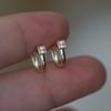 Pendientes chapados en plata S925 para mujer, Pendientes simples de moda nuevos y modernos, Estilo minimalista, Temperamento de estudiante, Pendientes versátiles
