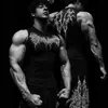 Breathedivinity Marca Americana Tendência Estilo Escuro Esporte Fitness Colete Masculino Secagem Rápida Respirável Top