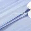 Venda quente de primavera e verão macio e confortável respirável mistura de jacquard de algodão roupas femininas vestido tecido de camisa listrada