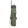 Bolsa de Pesca Cilíndrica Verde Militar para Exterior Bolsa Multifuncional para Vara de Pesca Bolsa de Armazenamento para Equipamentos de Pesca de Vara para Mar