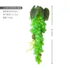 Simulación de cuerda de uva, decoración interior, planta, fruta, modelo, accesorios, simulación de plástico PVC con uva escarchada