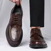 Zapatos de cuero para hombre de talla grande transfronterizos, nuevos estilos de otoño, zapatos casuales versátiles, zapatos de suela blanda para negocios y formales, adecuados para el trabajo y para conducir