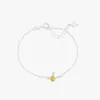 Collar de Conejo de Ensueño Inspirado en Celebridades Moda Simple Exquisito Versátil Nicho Periférico Cristal Amarillo Anillo Abierto Modelo Nuevo