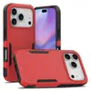 Produto de Venda Quente Transfronteiriça Adequado para iPhone Apple 16 Capa Anti-Queda Color Block 17 Pro Max Capa de Celular Dois-em-Um