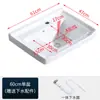 Lavabo Integrado de Cerámica de Alta Temperatura Lavabo para Ropa con Tabla de Lavar Lavabo para Balcón Baño Lavabo Lavabo Sobre Encimera