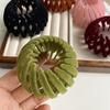 Pinza para el Cabello Tipo Bola Estilo Coreano Femenina Nido de Pájaro Twister para el Cabello Cola de Caballo Alta Anillo Fijo para el Cabello Pinza de Agarre Perezoso Accesorios para el Cabello Flocado al por Mayor