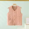 Chaleco de bolsillo de terciopelo de doble cara para mujeres de mediana edad y mayores, otoño e invierno, engrosado, a prueba de frío, cálido, chaleco casual versátil