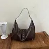 Bolso de Hombro Simple Plisado Casual Bolso de Hombro Gran Capacidad Retro para Viajes Diarios Bolso Cruzado de Hombro Único de Moda Versátil