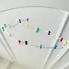 Diseño de nicho estilo coreano collar de frijol color plata de ley 925 cadena de clavícula simple para mujer verano ins celebridad de Internet dopamina
