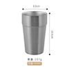 Vaso de agua de acero inoxidable 304 estilo coreano restaurante vaso de té aislado de doble capa vaso de cerveza dorado para barbacoa vaso para leche vaso para bebidas