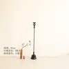 Candelabro de Piso Vintage Decoración Zen China Candelabro de Hierro Fundido Estilo Silencioso para el Hogar Estilo Antiguo Lámpara de Hierro Viejo Lámpara de Aceite