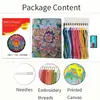 Kit de Material para Ponto Cruz Transfronteiriço Novo Conjunto, Mandala Colorida, Estilo Exótico Sonhador para Decoração de Entrada e Sala de Estar