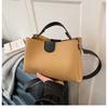 Bolsa balde feminina 2025 nova bolsa de mão combinação de cores coreana simples tudo combina bolsa mensageiro bolsa feminina bolsa feminina para o dia a dia