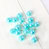 Perlas sueltas de imitación de perlas de imitación de color ABS de 3-14 mm con agujero recto, cuentas redondas para hacer collares, pulseras y fundas de teléfono, accesorios de joyería con cuentas.