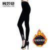 Calça legging feminina Chen Miao Yan com forro de lã, grossa e quente para inverno, plus size, calça de veludo dourado em estoque no atacado