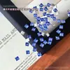 Pedrinhas de strass mini quadradas super brilhantes para nail art, cores sortidas, base plana, formato quadrado pequeno, bordas chanfradas, para decoração de unhas