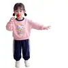 Conjunto de Sudadera para Niñas 2026 Otoño Nueva Moda Burbuja Diseño Pantalones de Manga Larga para Niños Conjunto de Dos Piezas
