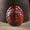 Rica armadura Caparazón de Tortuga Mundo Caparazón de tortuga de madera sombría pieza de mango para jugar con texto pieza para jugar portátil para hombre accesorios de tallado en madera de sándalo rojo