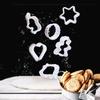 Molde de plástico para cortar galletas para hornear, molde para pastel de amor, herramientas de horneado para niños de dibujos animados, molde para galletas DIY, juego de 8 piezas