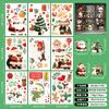 Decoração de Natal Adesivos para Janela Atacado Russo Floco de Neve Branco Papai Noel Adesivos Vidro da Janela Porta Decorações de Janela