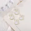 Joia para Manicure Japonesa Metal Gota de Óleo Coelho Fofo Orelhas Longas Coelho Urso Girassol Estrela Decoração de Unha