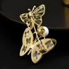 Broche Borboleta Casulo Quebrado de Alta Qualidade pino de nicho retrô pino de temperamento de luxo Peito Pérola Madre Pura Natural