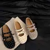 Sapatos Mary Jane Retro de Bolinhas para Mulheres, com Tiras e Salto Baixo, Novo Estilo Outono 2026, Sapatilhas que Aumentam a Altura, Sapatos Femininos Estilo Francês