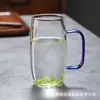 Taza de té verde de vidrio de borosilicato alto taza de vidrio simple resistente a altas temperaturas taza de vidrio engrosada para beber té con asa taza para beber agua