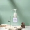 Botella con Dispensador de Loción, Botella Plástica Vacía para Champú, Limpiador Facial, Botella de Repuesto Cosmético, Gel de Ducha, Botella de Recarga para Gel Antibacterial